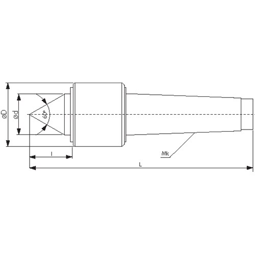 SKODA,SKODA 2MT HEAVY DUTY LIVE CENTER,1-506-200,KBC Tools & Machinery