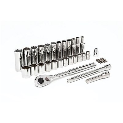 CRESCENT 32PC 3/8" MM DRIVE SOCKET SET