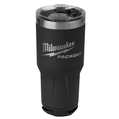 MILWAUKEE PACKOUT 30OZ BLACK TUMBLER