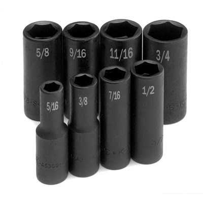 SK 8PC 3/8DR DEEP WALL IMPACT SOCKET SET