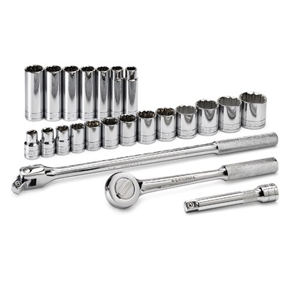 SK 23PC 1/2DR SOCKET SET 6PT