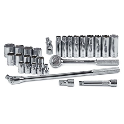 SK 28PC 1/2DR. SOCKET SET 6PT