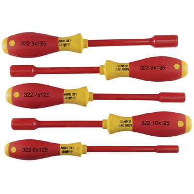 WIHA 5PC NUT DRIVER SET A