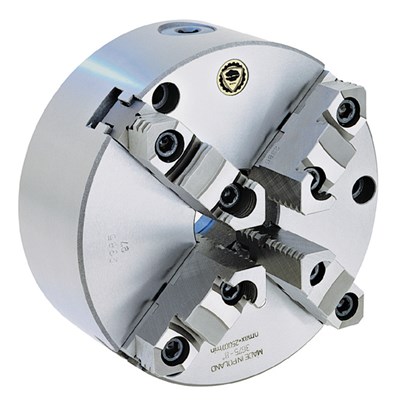 BISON 5IN. 4-JAW FRONT MOUNT LATHE CHUCK