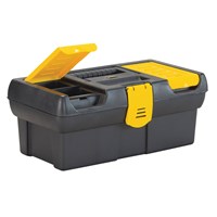 STANLEY 12.5IN PLASTIC TOOLBOX W/TRAY