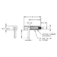 TECO M10X1.5 LEVER TYPE LOCKING PLUNGER